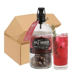 Infused Wild Hibiscus Cocktail Kit with Glass