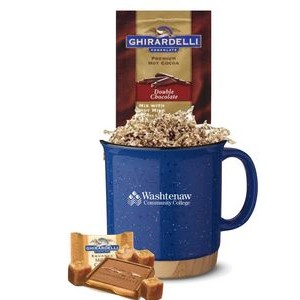 Low Minimum- Mug with Bamboo Base with Cocoa & Chocolate