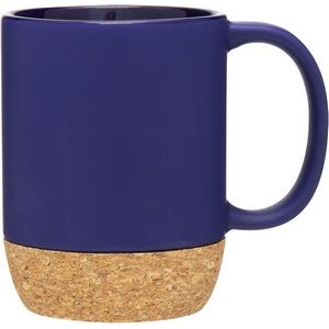 13 oz Ceramic Mug with Cork Bottom- Low Minimum
