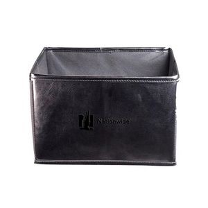 Basket Faux Leather with Logo