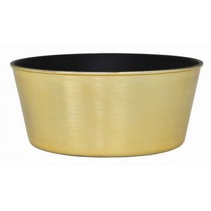 Gold 9" Plastic Basket Recycled - Empty