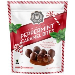Dark Chocolate Caramel Peppermint Bites