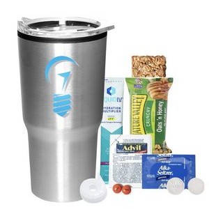 Stainless Tumbler with Hangover Kit
