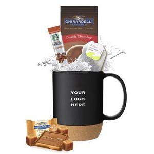 Cork Mug with Cocoa, Coffee and Chocolate