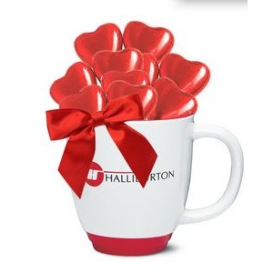 Chocolate Heart Filled Gift Mug