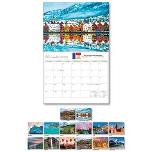 2025 Scenic World Wall Calendar