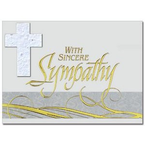 Plantable Cross Sympathy Card
