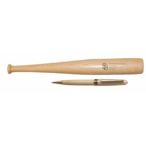 Sports Series Ballpoint Pen in Maple Baseball Bat Case