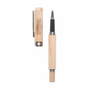 Inforest™ Flat Top Wood Screw Off Cap Rollerball Pen
