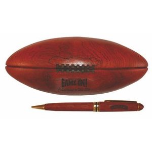 Sports Series Rosewood Pen in Solid Rosewood Football Box
