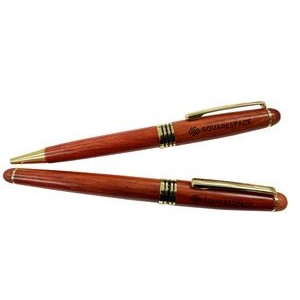Illusion Wooden Rollerball Pen & Mechanical Pencil Set