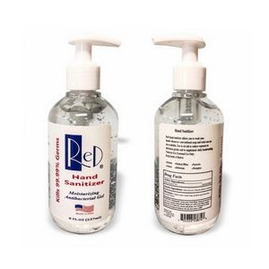 8 Fl Oz. Hand Sanitizer with Pump (Ready to Ship Locally Stocked)