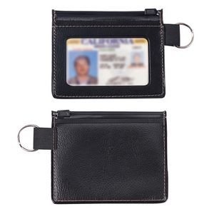 Leatherette Key Kit Coin Holder w/Keychain