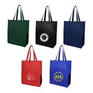 Two Open Pocket Tote Bag