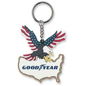 3D Flexi Pals Patriotic Eagle of America Key Chain