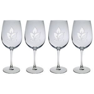 19.5 Oz. Set of Four Afficianado Stemmed Wine Glasses