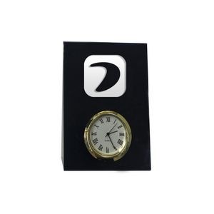 Slant Paperweight with Clock