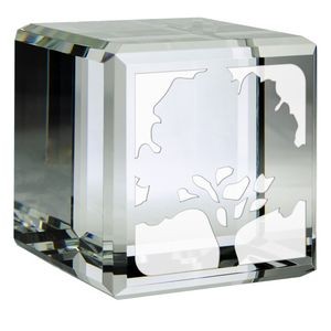 2 3/8" Optical Crystal Cube