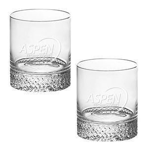 Set of Two Westgate Diamante Double Old Fashioned Glass (13 oz.)