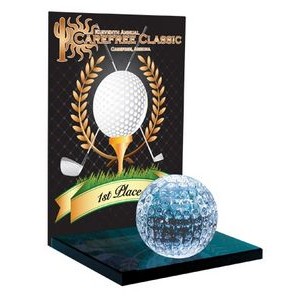 8" Crystal Golf Award