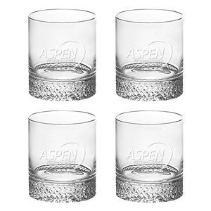 Set of 4 Westgate Diamante Double Old Fashioned Glass (13 oz.)