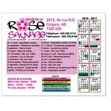 Rectangle w/Rounded Corners Dry Erase Calendars (5"x4")