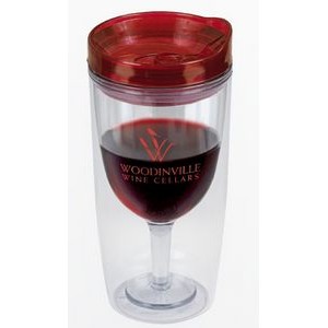 10 Oz. Merlot Mate Wine Glass Shaped Tumbler Cup