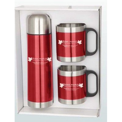 Stainless Steel Mug & Thermos Gift Set