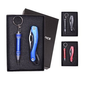Screwdriver Keychain & Carabiner Pocket Knife