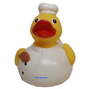 Chef Rubber Duck Toy