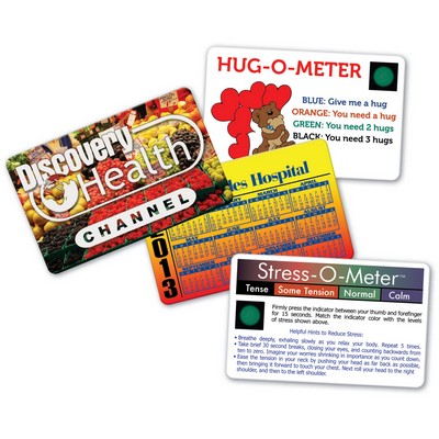Stress-O-Meter™ Deluxe Mood Card w/VibraColor® Process