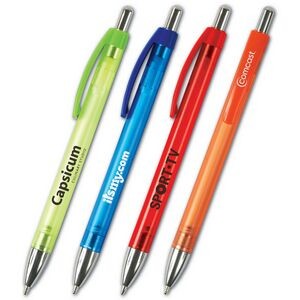 Aurora Frost™ Click Pen w/Chrome Look Accents