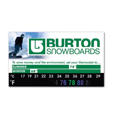 Green Line® Eco Thermo-Strip™ Magnet/ BizCard with VibraColor®