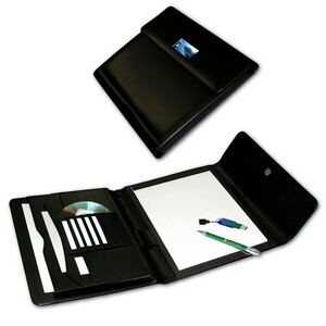 Black Soft Touch SmartFolio™ Trio™ Padfolio