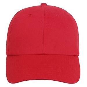RPET Red Brushed Twill Cap