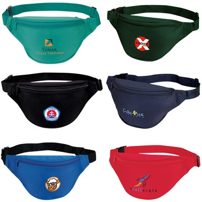 Two Zippered Polyester Fanny Pack (12"x6"x3")