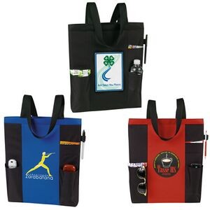 Single Compartment Tote Bag w/ Accessory Pockets (13