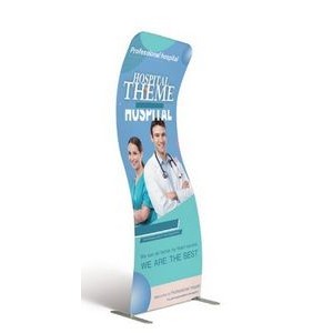 37''x89'' Double-sided S-Shape Display Fabric Only w Dye Sublimation Print