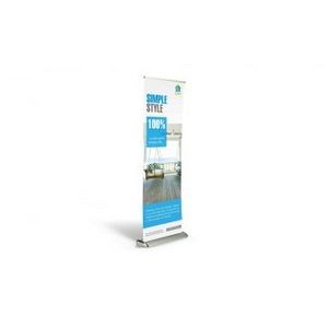 34"x79" Single-Sided Premium Retractable Banner w Dye Sublimation Print on 600 Polyester