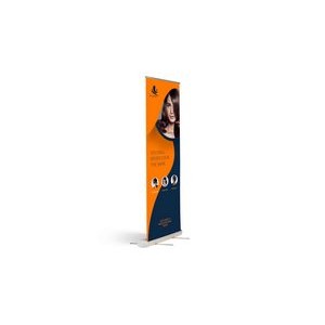 34"x79" Single-Sided Standard Retractable Banner w Dye Sublimation Print on 600 Polyester