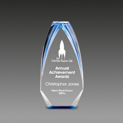 Diamond Carved Obelisk Stand Up Award™ (3-3/8"x7"x1")