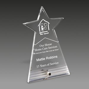 Fasten Stand Up Star Burst Award™ (5"x7"x½")