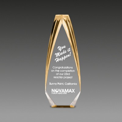 Diamond Carved Obelisk Stand Up Award™ (3-3/8"x9"x1")