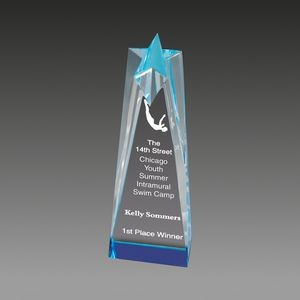 Star Tower™ Sculptured Star Award (3½"x10"x2")