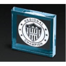 Beveled Square Paperweight (3