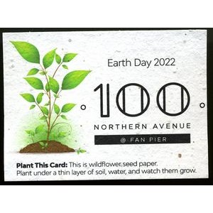 Plantable Postcard Embedded w/Wildflower Seeds (3'' x 4'')