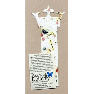 Crown Bookmark Embedded w/Wildflower Seed