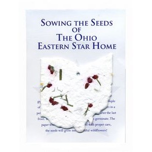 Seed Paper State of Ohio Gift Set w/Embedded Red Carnation Seed