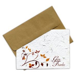 Plantable Seed Card w/Give Thanks