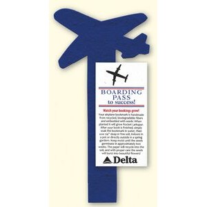 Airplane Topped Bookmark Embedded w/ Wildflower Seed